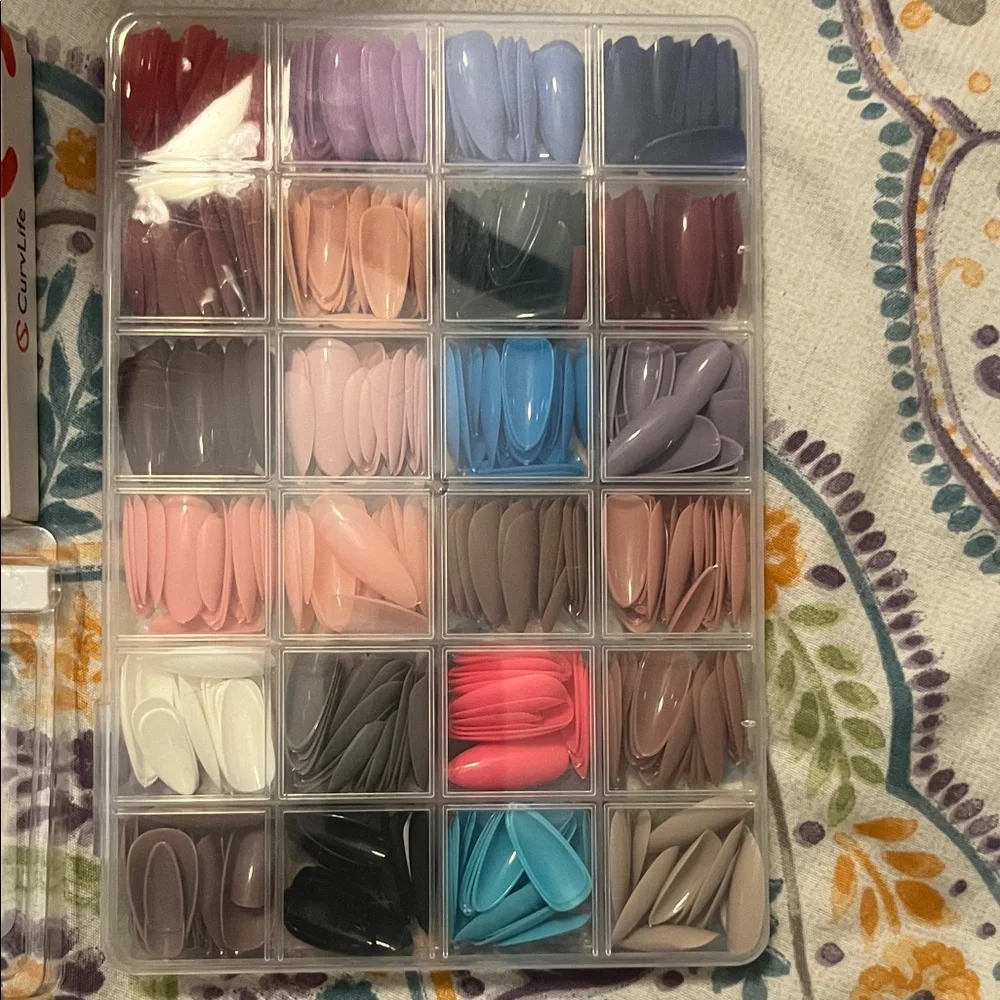 Gel Press On Nails Set - Multicolor